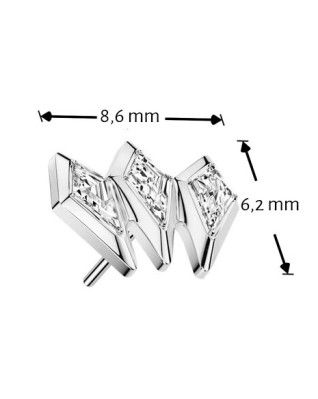 Ozdobná časť k PUSH IN piercingu TITAN