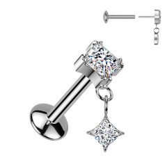 Piercing do ucha - PUSH IN labreta TITAN