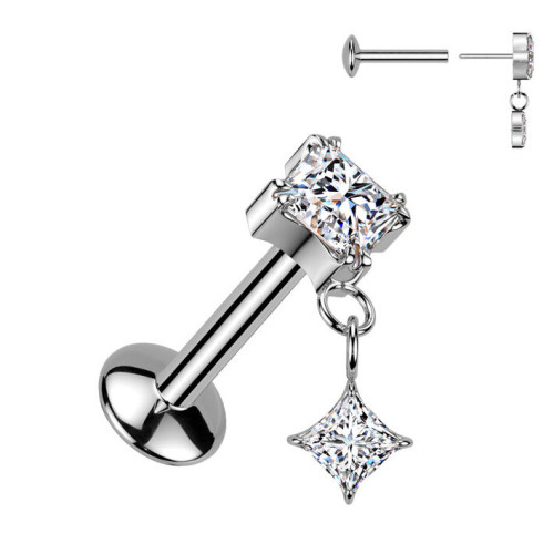 Piercing do ucha - PUSH IN labreta TITAN