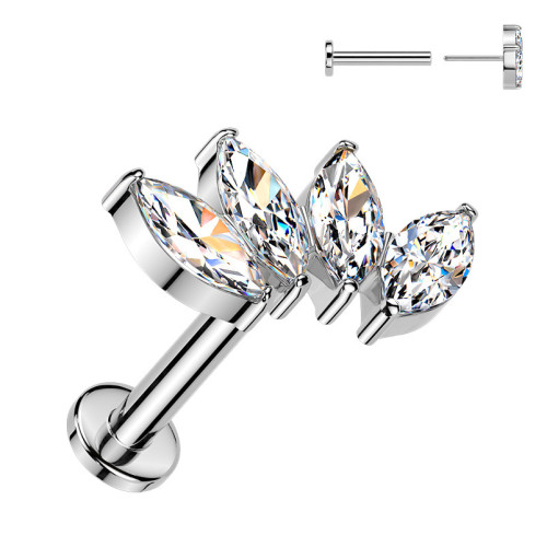 Piercing do brady - PUSH IN labreta TITAN