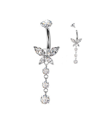 Visiaci piercing do pupku - TITAN