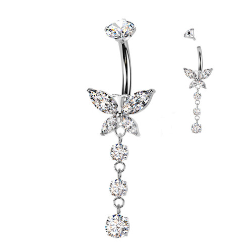 Visiaci piercing do pupku - TITAN