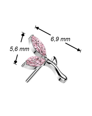 Ozdobná časť k PUSH IN piercingu TITAN