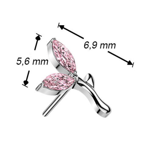 Ozdobná časť k PUSH IN piercingu TITAN