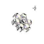 Microdermal - ozdobná časť kytička TITAN