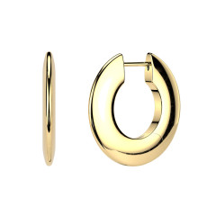 Pozlátené titánové náušnice - kruhy 19 mm