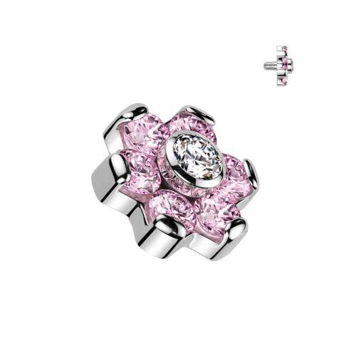 Náhradná ozdoba k dermálu / labrete TITAN, závit 1,2 mm