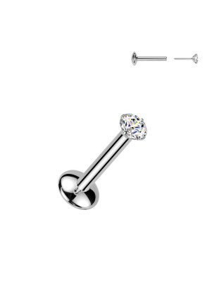 Piercing do brady - PUSH IN labreta TITAN Moissanit 0.06ct (2,5mm)