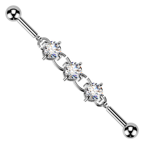 Industrial piercing so zirkónmi