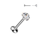 Piercing do brady - PUSH IN labreta TITAN Moissanit 0.25ct