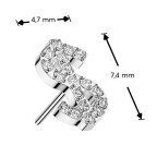 Ozdobná časť k PUSH IN piercingu TITAN