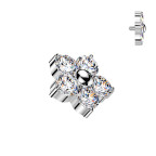 Microdermal - ozdobná časť kytička TITAN