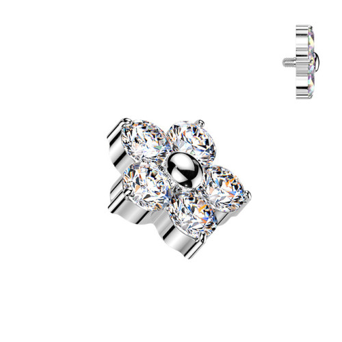 Microdermal - ozdobná časť kytička TITAN