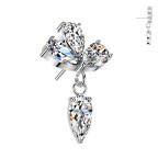 Ozdobná časť k PUSH IN piercingu TITAN