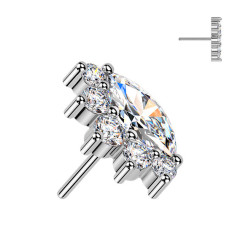 Ozdobná časť k PUSH IN piercingu TITAN