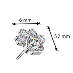 Ozdobná časť k PUSH IN piercingu TITAN