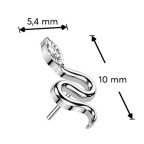 Ozdobná časť k PUSH IN piercingu TITAN