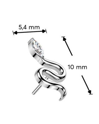 Ozdobná časť k PUSH IN piercingu TITAN