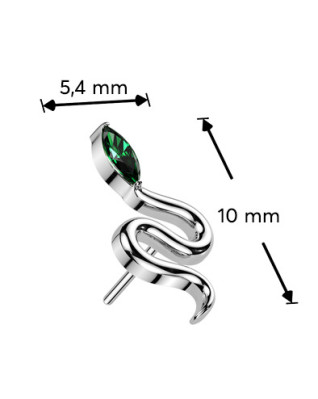 Ozdobná časť k PUSH IN piercingu TITAN