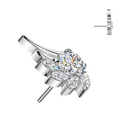 Ozdobná časť k PUSH IN piercingu TITAN