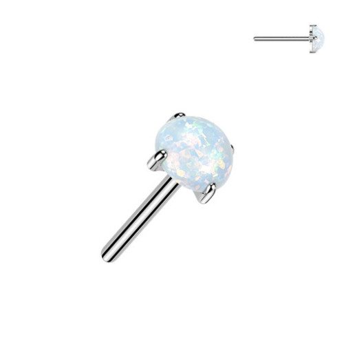 Ozdobná časť k PUSH IN piercingu TITAN, opál