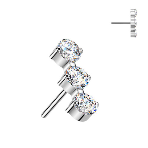 Ozdobná časť k PUSH IN piercingu TITAN