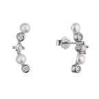 Strieborné náušnice s riečnymi perlami