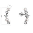 Strieborné náušnice s riečnymi perlami