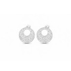 Strieborné náušnice s ornamentálnou mandalou