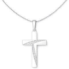 Strieborný prívesok krížik