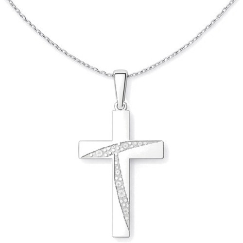 Strieborný prívesok krížik