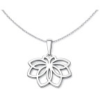 Strieborný prívesok kvet lotosu