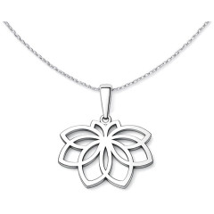 Strieborný prívesok kvet lotosu