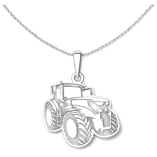 Strieborný prívesok traktor