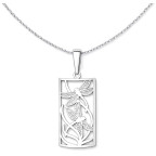 Strieborný prívesok s vážkami