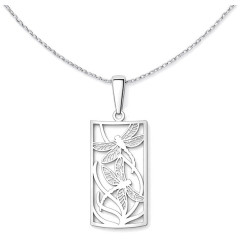 Strieborný prívesok s vážkami