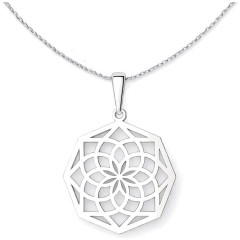 Strieborný prívesok mandala