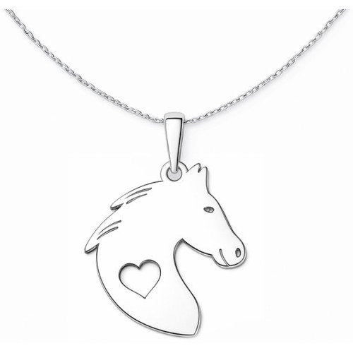 Strieborný prívesok kôň