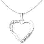 Strieborný prívesok srdca