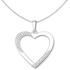 Strieborný prívesok srdca