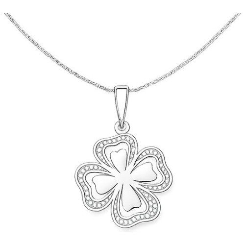 Strieborný prívesok štvorlístok