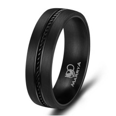 Pánsky karbónový prsteň