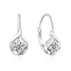 Strieborné dámske náušnice so zirkónmi