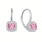 Strieborné náušnice dekorované zirkónmi