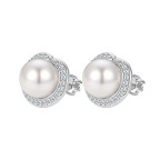 Strieborné náušnice s perličkami