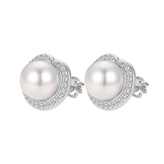 Strieborné náušnice s perličkami