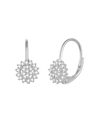 Strieborné dámske náušnice kvietky