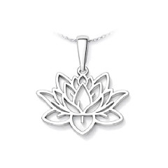 Strieborný prívesok lotosový kvet