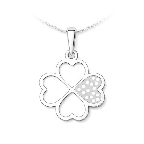 Strieborný prívesok štvorlístok