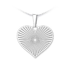 Strieborný prívesok srdca